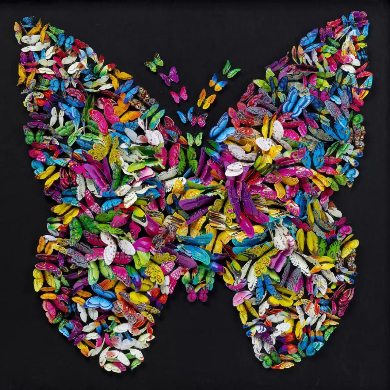 Bilder-KARE Design Deko Rahmen Farfalla 120X120Cm