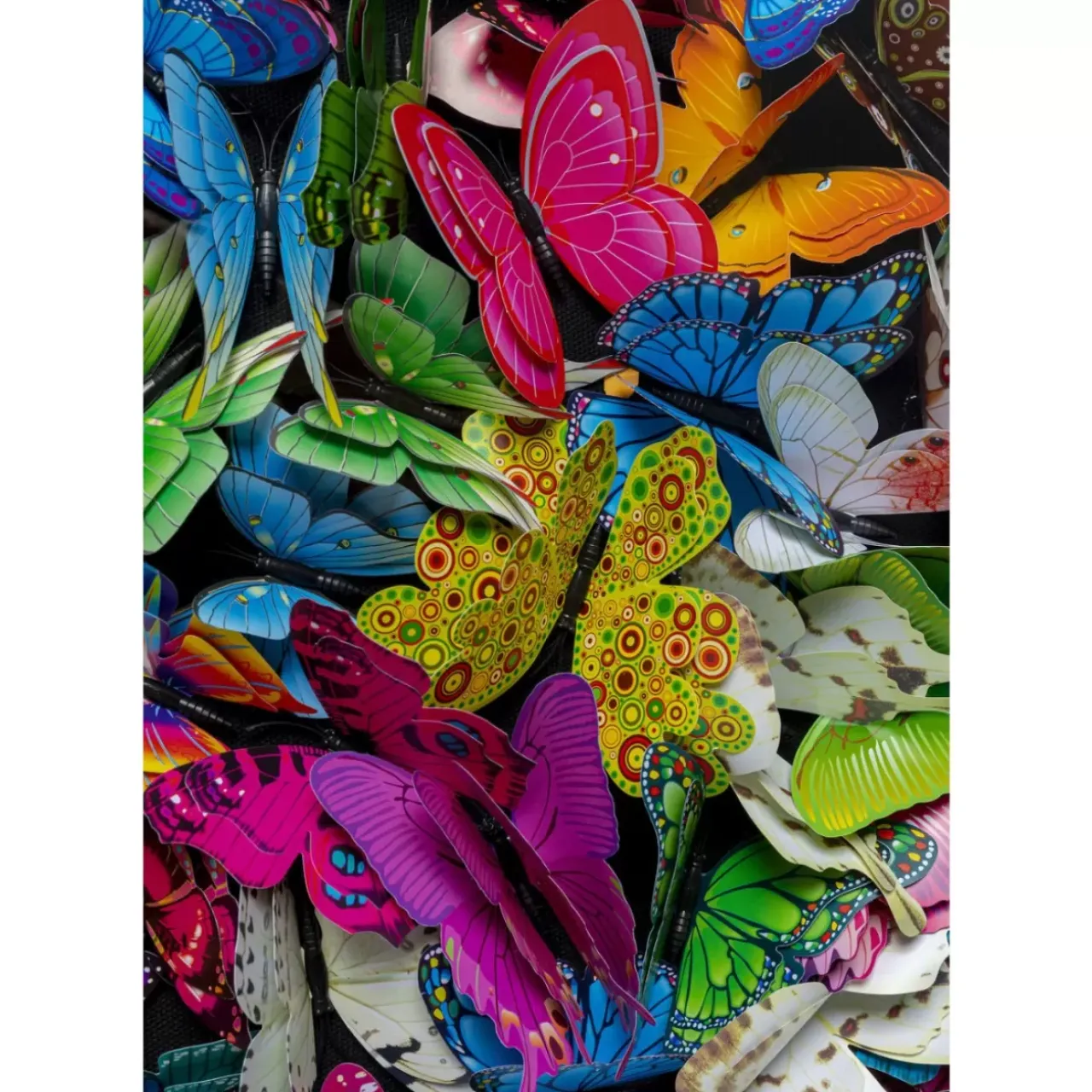 Bilder-KARE Design Deko Rahmen Farfalla 120X120Cm