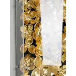 Bilder-KARE Design Deko Rahmen Gold Flower 60X60Cm
