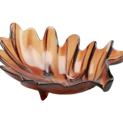 Deko & Geschenkartikel-KARE Design Deko Schale Leaf Rot 11Cm