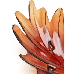 Deko & Geschenkartikel-KARE Design Deko Schale Leaf Rot 14Cm