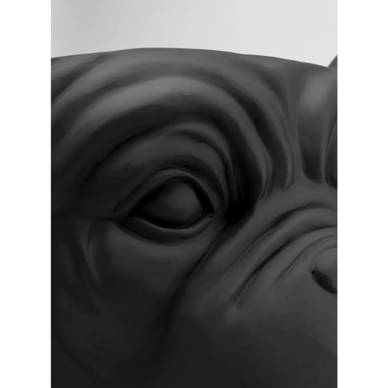 Aufbewahrung & Ordnung-KARE Design Deko Ubertopf Bulldog Schwarz