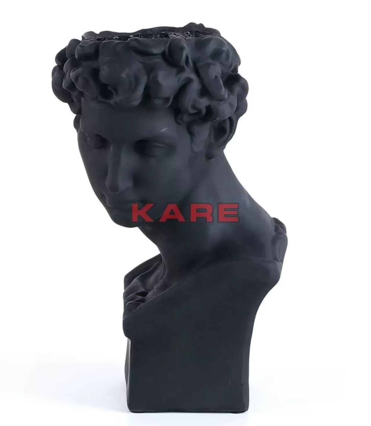 Aufbewahrung & Ordnung-KARE Design Deko Ubertopf David Schwarz