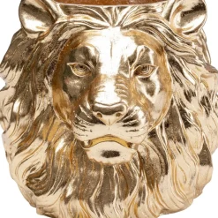 Aufbewahrung & Ordnung-KARE Design Deko Ubertopf Lion Gold