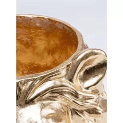 Aufbewahrung & Ordnung-KARE Design Deko Ubertopf Lion Gold