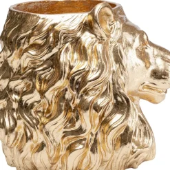 Aufbewahrung & Ordnung-KARE Design Deko Ubertopf Lion Gold
