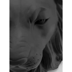 Aufbewahrung & Ordnung-KARE Design Deko Ubertopf Lion Schwarz
