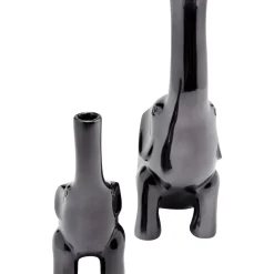 Vasen-KARE Design Deko Vase Buddy Anthrazit (2/Set)