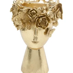 Vasen-KARE Design Deko Vase Flowercrown Gold 20Cm