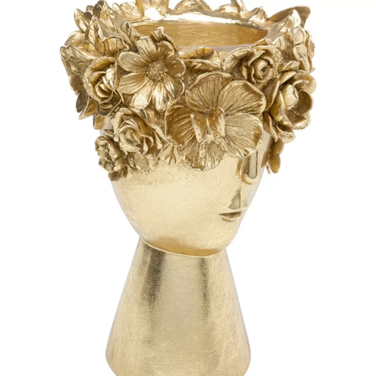 Vasen-KARE Design Deko Vase Flowercrown Gold 20Cm