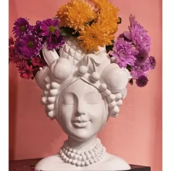 Vasen-KARE Design Deko Vase Fruity Weis 37Cm