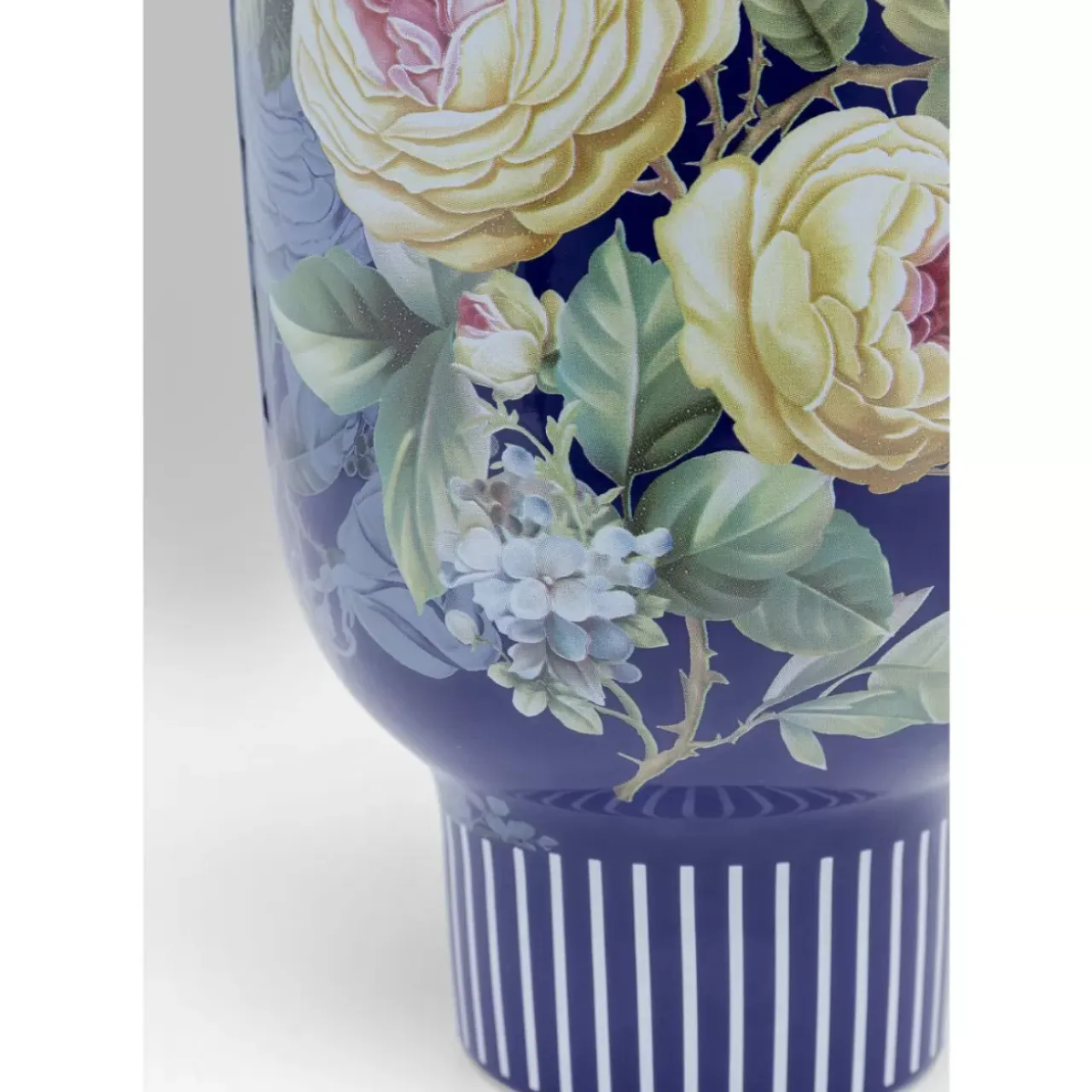 Vasen-KARE Design Deko Vase Rose Magic Blau 27Cm