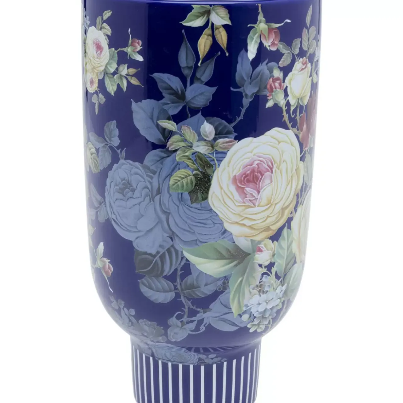 Vasen-KARE Design Deko Vase Rose Magic Blau 27Cm