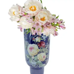 Vasen-KARE Design Deko Vase Rose Magic Blau 27Cm