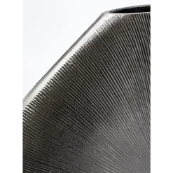 Vasen-KARE Design Deko Vase Sacramento Beam Silber Antik 58Cm