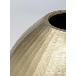 Vasen-KARE Design Deko Vase Sacramento Carving Champagner Gold 30Cm