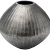 Vasen-KARE Design Deko Vase Sacramento Carving Silber Antik 30Cm