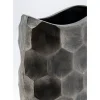 Vasen-KARE Design Deko Vase Sacramento Comb Silber Antik 59Cm