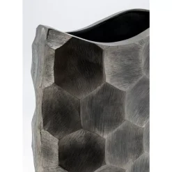 Vasen-KARE Design Deko Vase Sacramento Comb Silber Antik 59Cm