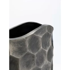 Vasen-KARE Design Deko Vase Sacramento Comb Silber Antik 59Cm