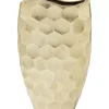 Vasen-KARE Design Deko Vase Sacramento Comb Champagner Gold 59Cm
