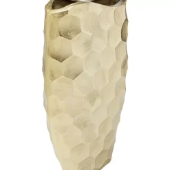 Vasen-KARE Design Deko Vase Sacramento Comb Champagner Gold 59Cm