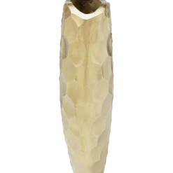 Vasen-KARE Design Deko Vase Sacramento Comb Champagner Gold 59Cm