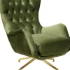 Sessel-KARE Design Drehsessel Bellissima Velvet Grun