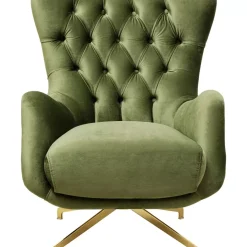 Sessel-KARE Design Drehsessel Bellissima Velvet Grun