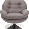 Sessel-KARE Design Drehsessel Cosy Grau