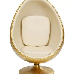 Sessel-KARE Design Drehsessel Eye Ball Messing
