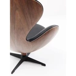 Sessel-KARE Design Drehsessel Lounge Black Walnut