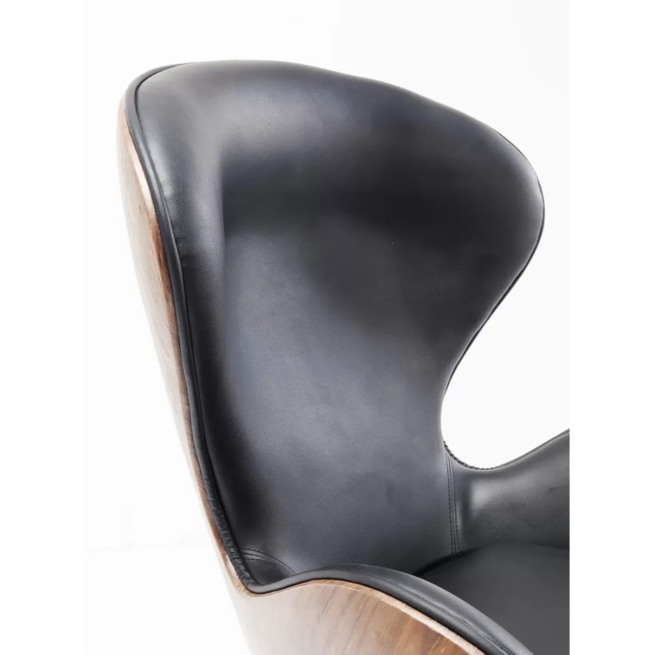 Sessel-KARE Design Drehsessel Lounge Black Walnut