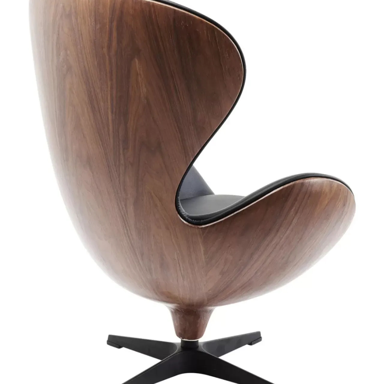 Sessel-KARE Design Drehsessel Lounge Black Walnut