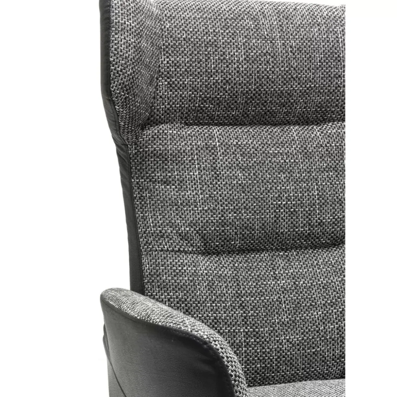 Sessel-KARE Design Drehsessel Mit Hocker Ohio Salt And Pepper