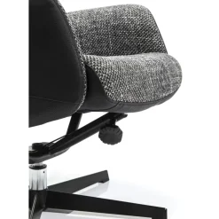 Sessel-KARE Design Drehsessel Mit Hocker Ohio Salt And Pepper