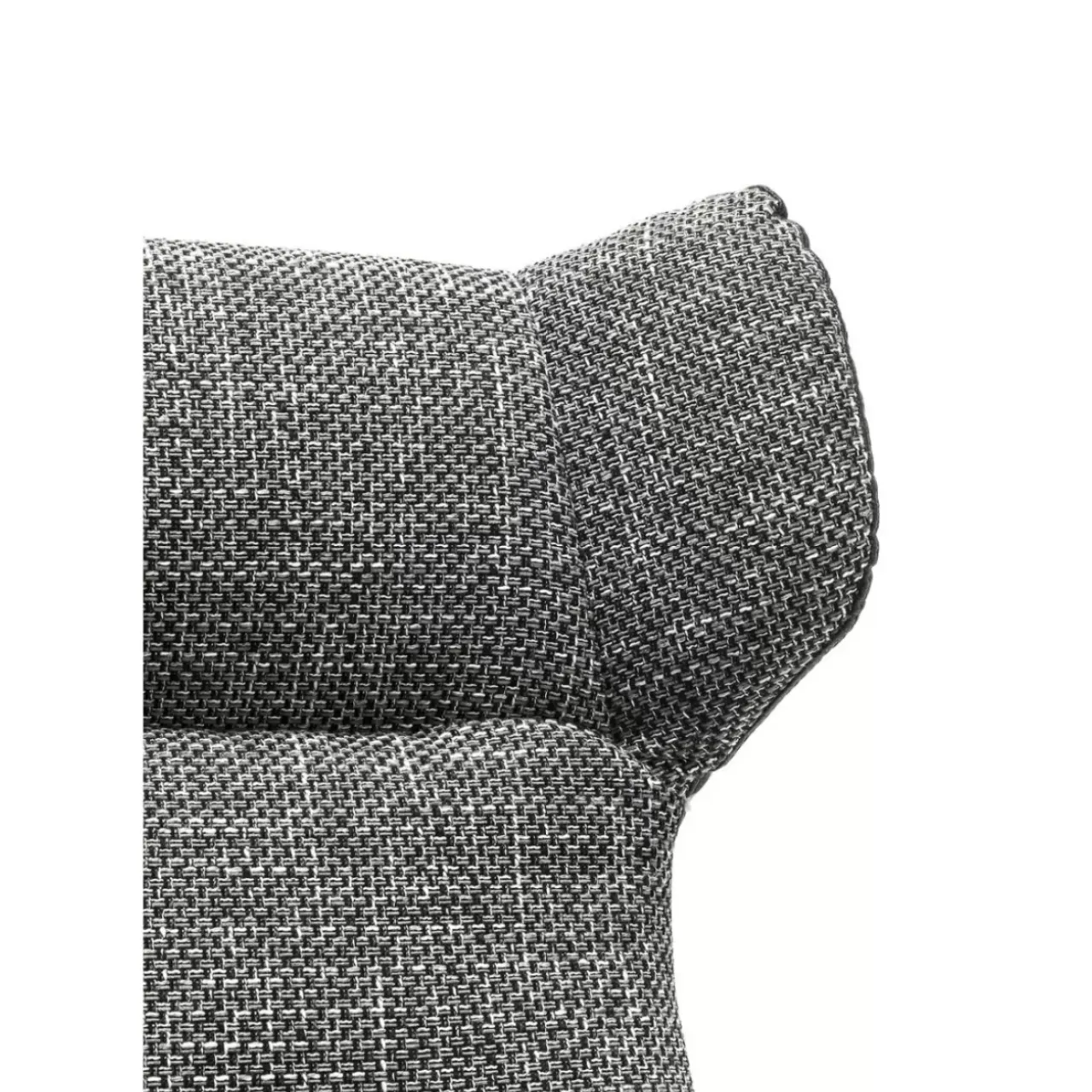 Sessel-KARE Design Drehsessel Mit Hocker Ohio Salt And Pepper