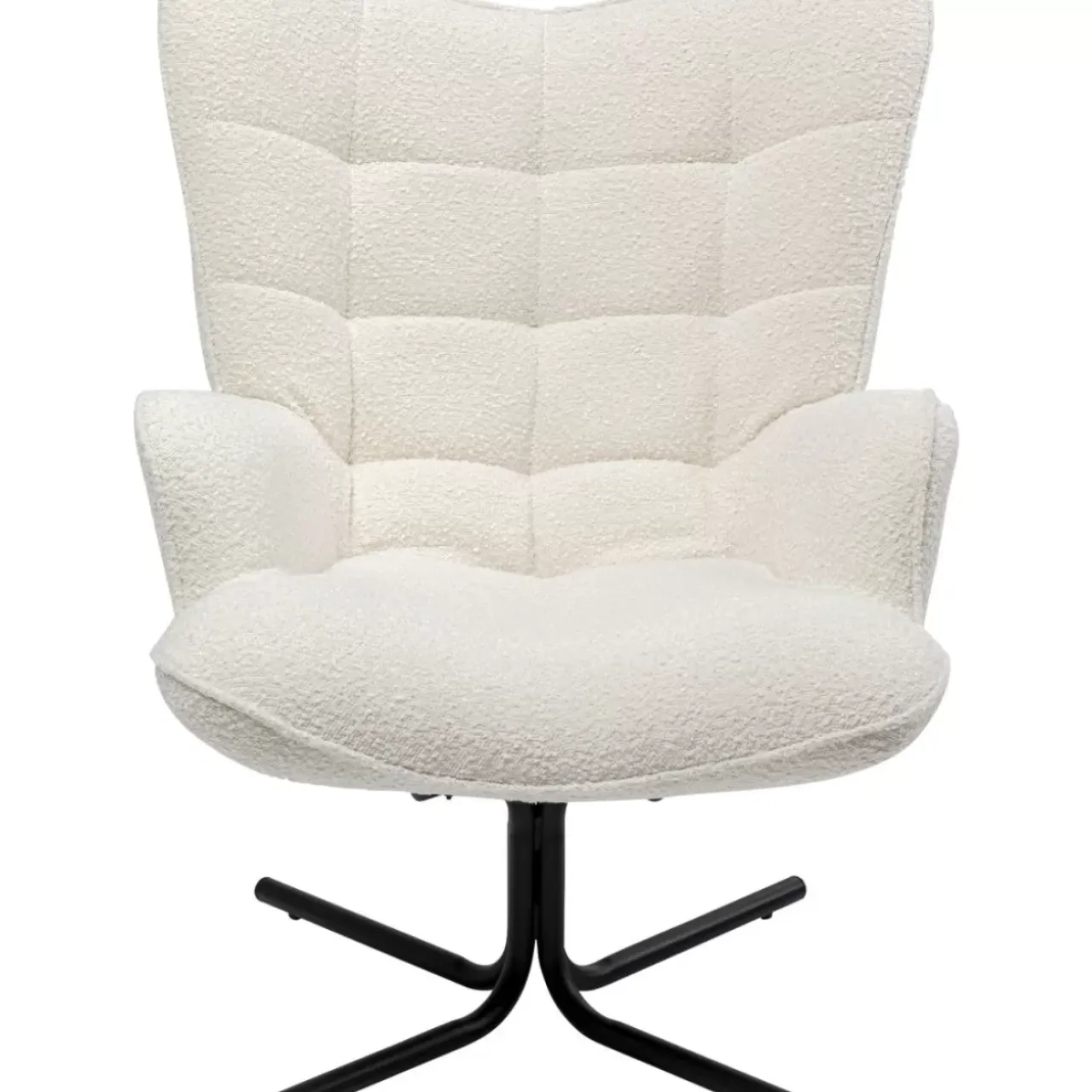Sessel-KARE Design Drehsessel Oscar Boucle Creme
