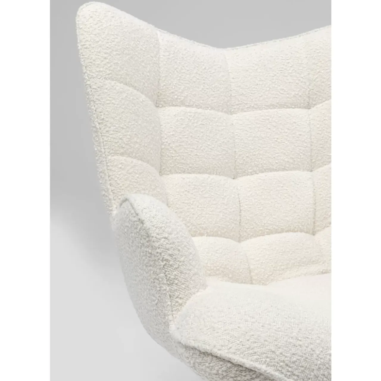 Sessel-KARE Design Drehsessel Oscar Boucle Creme