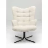 Sessel-KARE Design Drehsessel Oscar Creme
