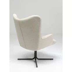 Sessel-KARE Design Drehsessel Oscar Creme