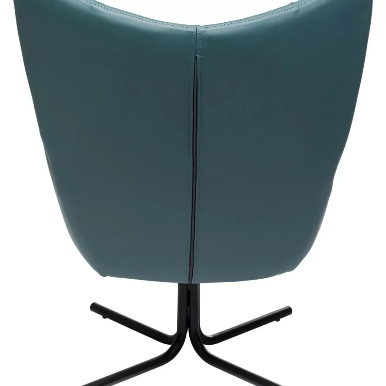 Sessel-KARE Design Drehsessel Oscar Leder Blau