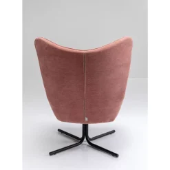 Sessel-KARE Design Drehsessel Oscar Rosa