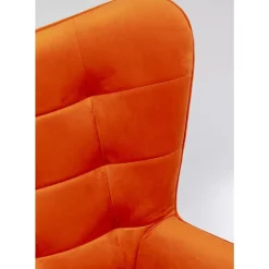 Sessel-KARE Design Drehsessel Oscar Velvet Orange