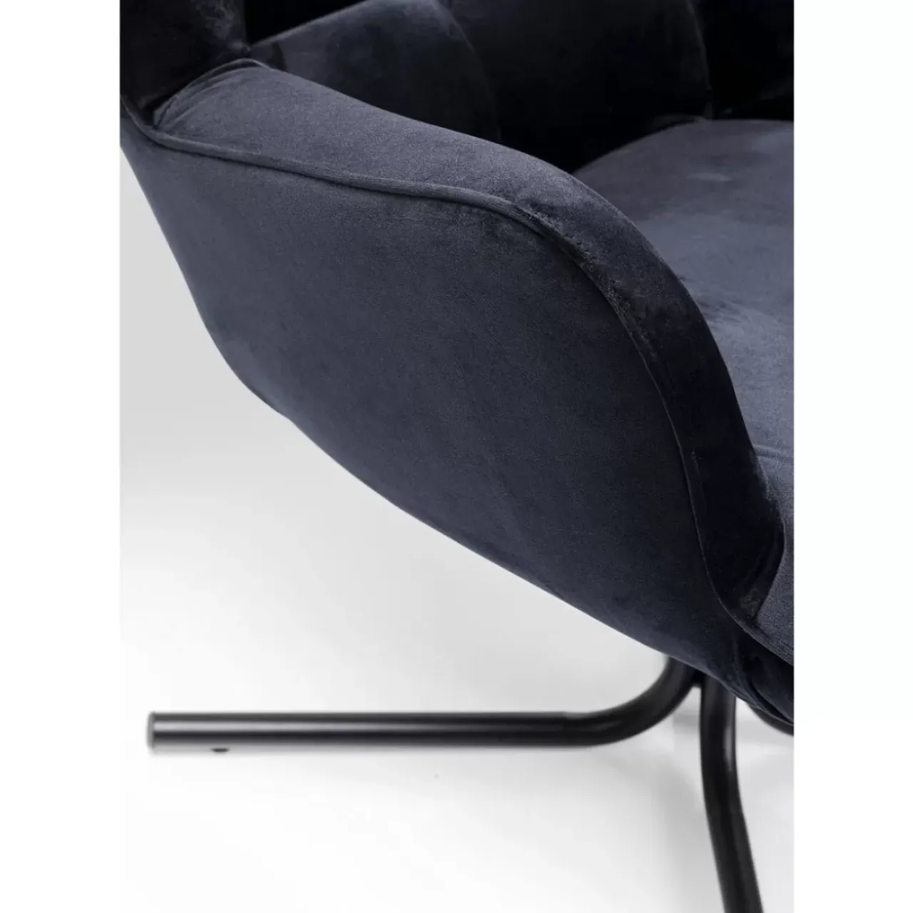 Sessel-KARE Design Drehsessel Oscar Velvet Schwarz