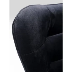 Sessel-KARE Design Drehsessel Oscar Velvet Schwarz
