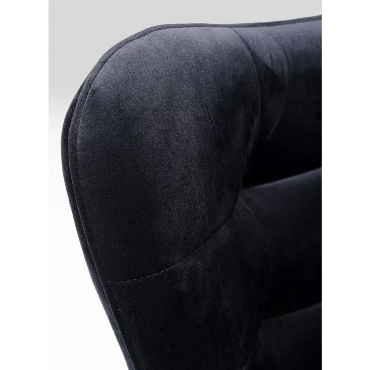 Sessel-KARE Design Drehsessel Oscar Velvet Schwarz