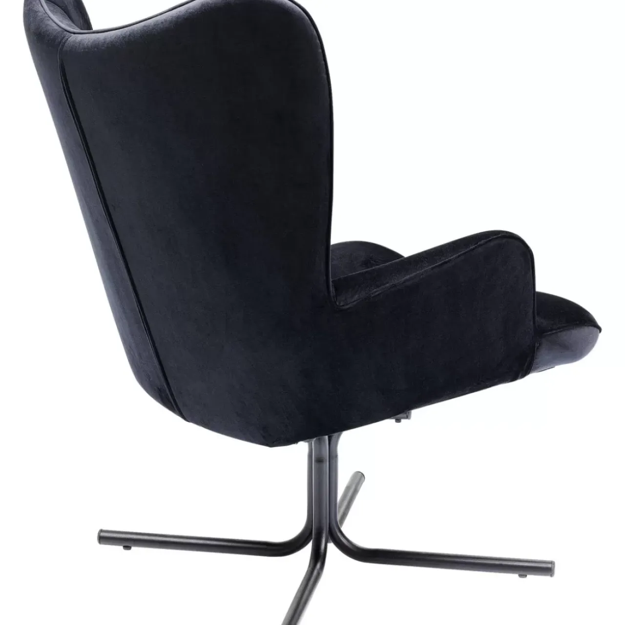 Sessel-KARE Design Drehsessel Oscar Velvet Schwarz