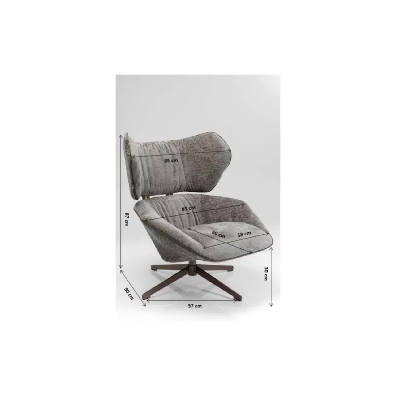 Sessel-KARE Design Drehsessel Oval Office