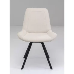 Stühle-KARE Design Drehstuhl Baron Creme